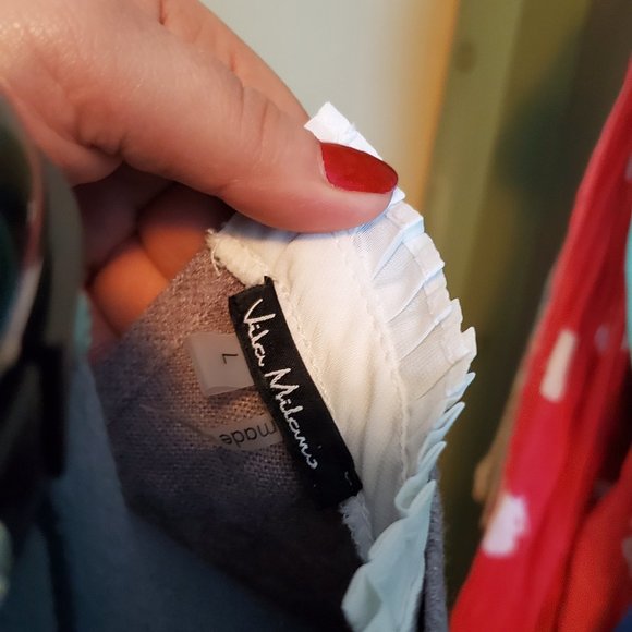 Heathered Purple Mock Neck Sweater - Picture 2 of 2